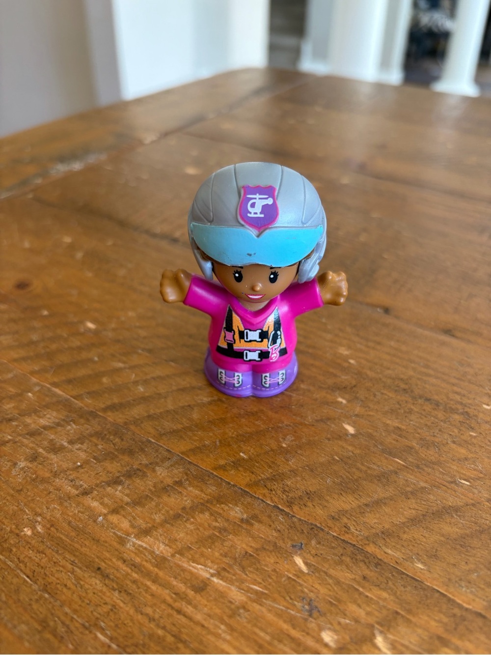 Fisher Price Little People Barbie helicopter pilot as is